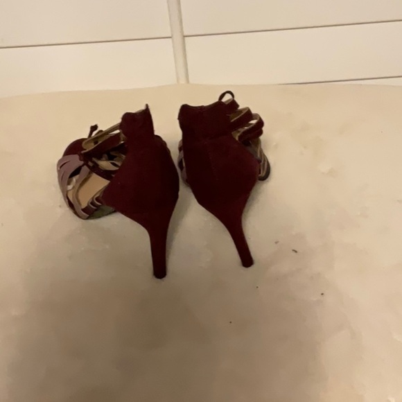 Charming Charlie Red and Pink Heels Strappy Elegant Design - Picture 6 of 9